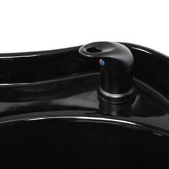 Gabbiano Carmen kampaamopesuallas säädettävällä jalkatuella, musta