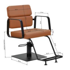 Gabbiano Porto - kampaamotuoli, musta–oranssi