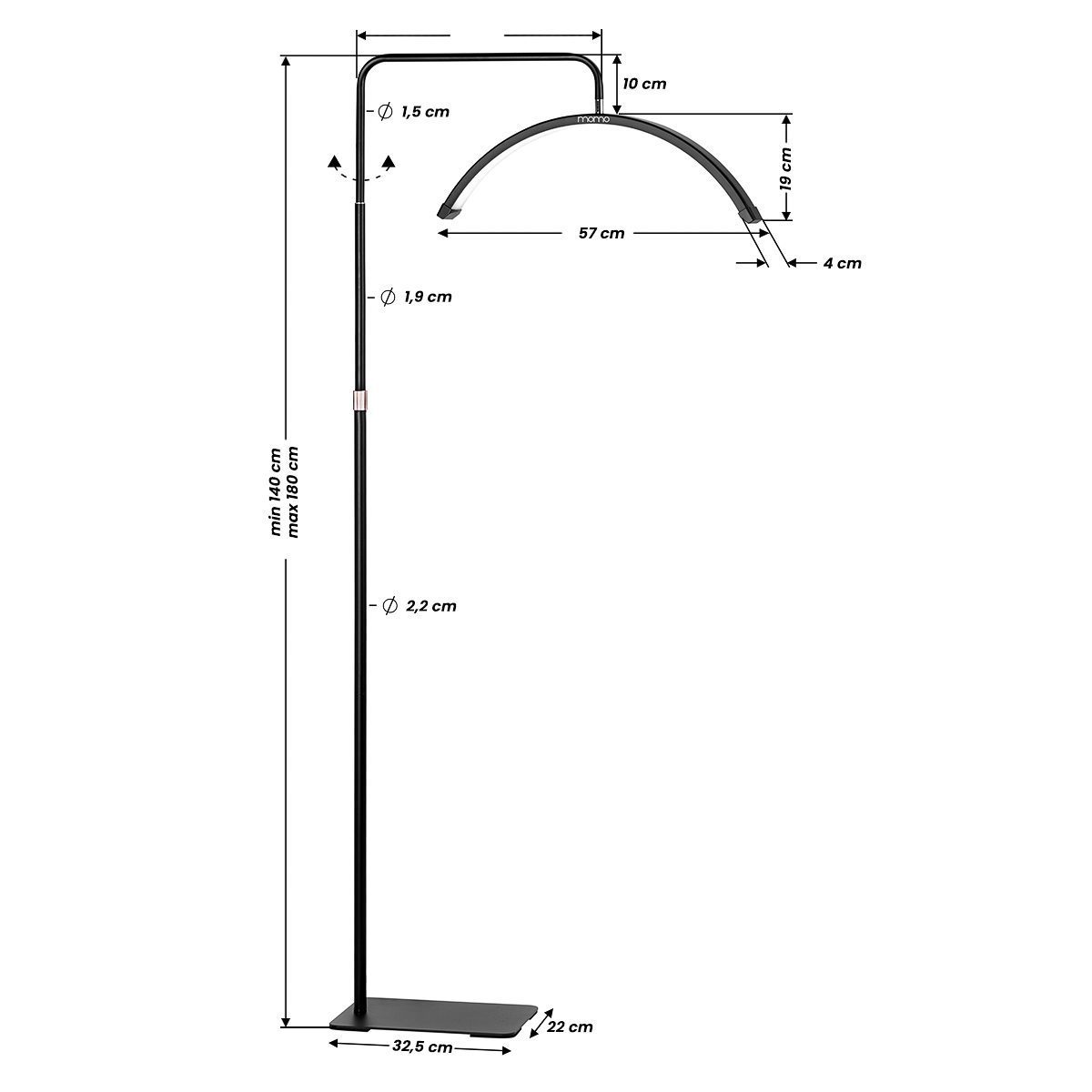 Työvalaisin MOMO MX6 – musta Työvalaisin MOMO MX6 – musta