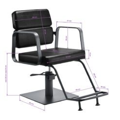 Gabbiano kampaamotuoli Porto, musta