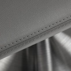 Gabbiano kampaamotuoli Sevilla, harmaa, teräsjalusta