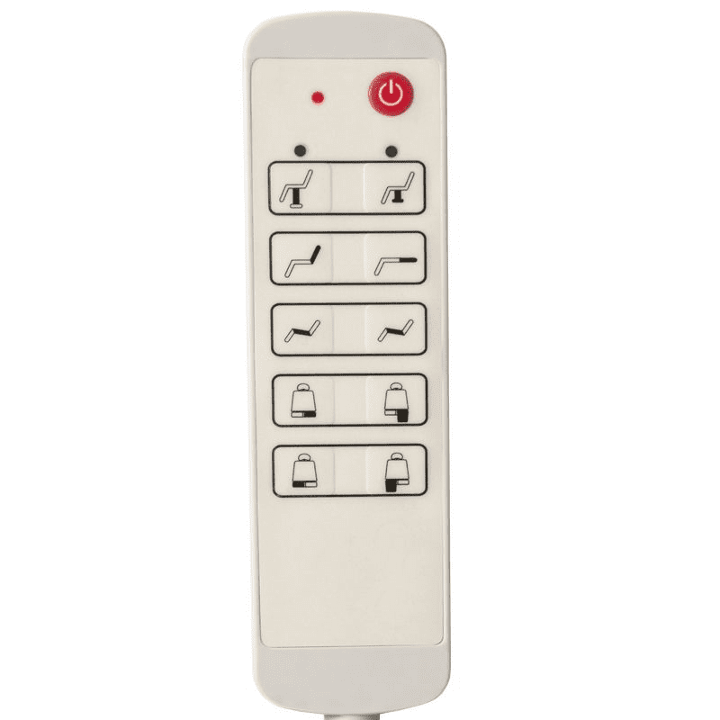 Hoitotuoli AZZURRO 869AS PEDI, kääntyvä, 5 moottoria, valkoinen AZZURRO 838 SPA hoitopeti, 4 moottoria