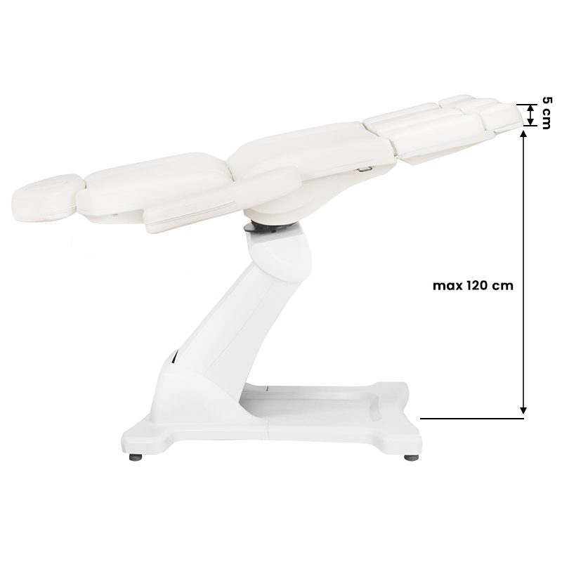 Hoitotuoli AZZURRO 869AS PEDI, kääntyvä, 5 moottoria, valkoinen AZZURRO 838 SPA hoitopeti, 4 moottoria