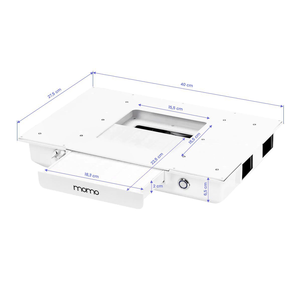 Kynsipöytä MOMO 05-SL imurilla Gabbiano kampaamokonsoli GB-06