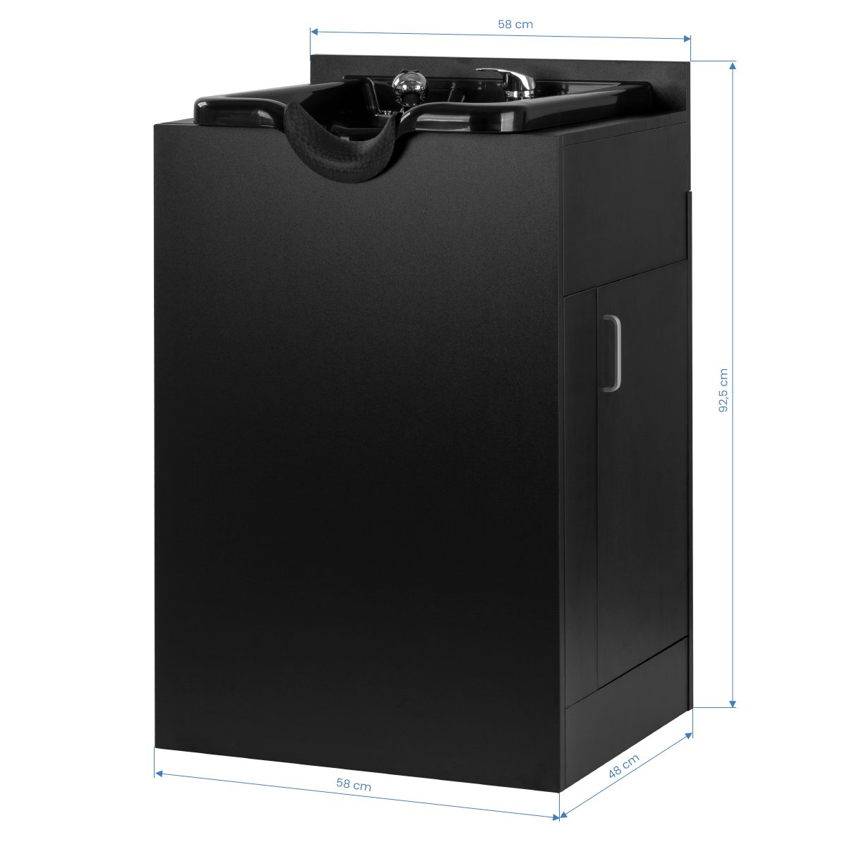 Gabbiano 5023 parturin pesuallasasema – musta MOMO Croissant Rannetuki Valkoinen