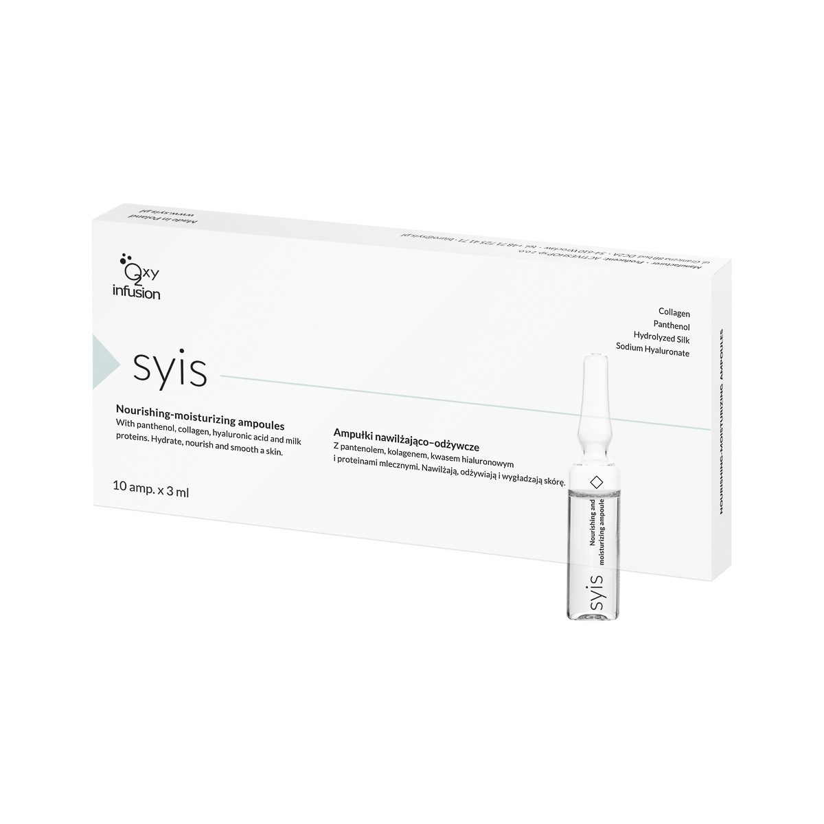 SYIS kosteuttavat ja ravitsevan ampullit, 10 x 3 ML SYIS kosteuttavat ja ravitsevan ampullit, 10 x 3 ML