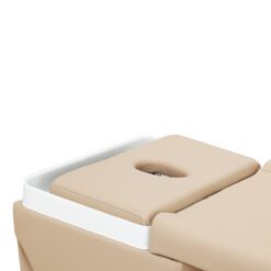 Gabbiano Head Spa Maldives kampaamon pesupaikka ja hoitovuode, beige