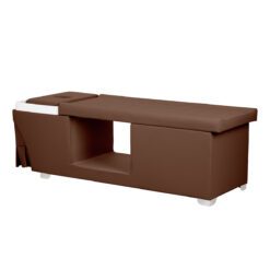 Gabbiano Head Spa Maldives kampaamon pesupaikka ja hoitovuode, ruskea