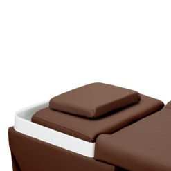 Gabbiano Head Spa Maldives kampaamon pesupaikka ja hoitovuode, ruskea