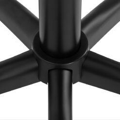 Gabbiano D026 kampaamojakkara selkänojalla, musta