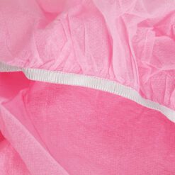 Kertakäyttöinen hoitotuolin suoja kuminauhalla, 10 kpl, pinkki