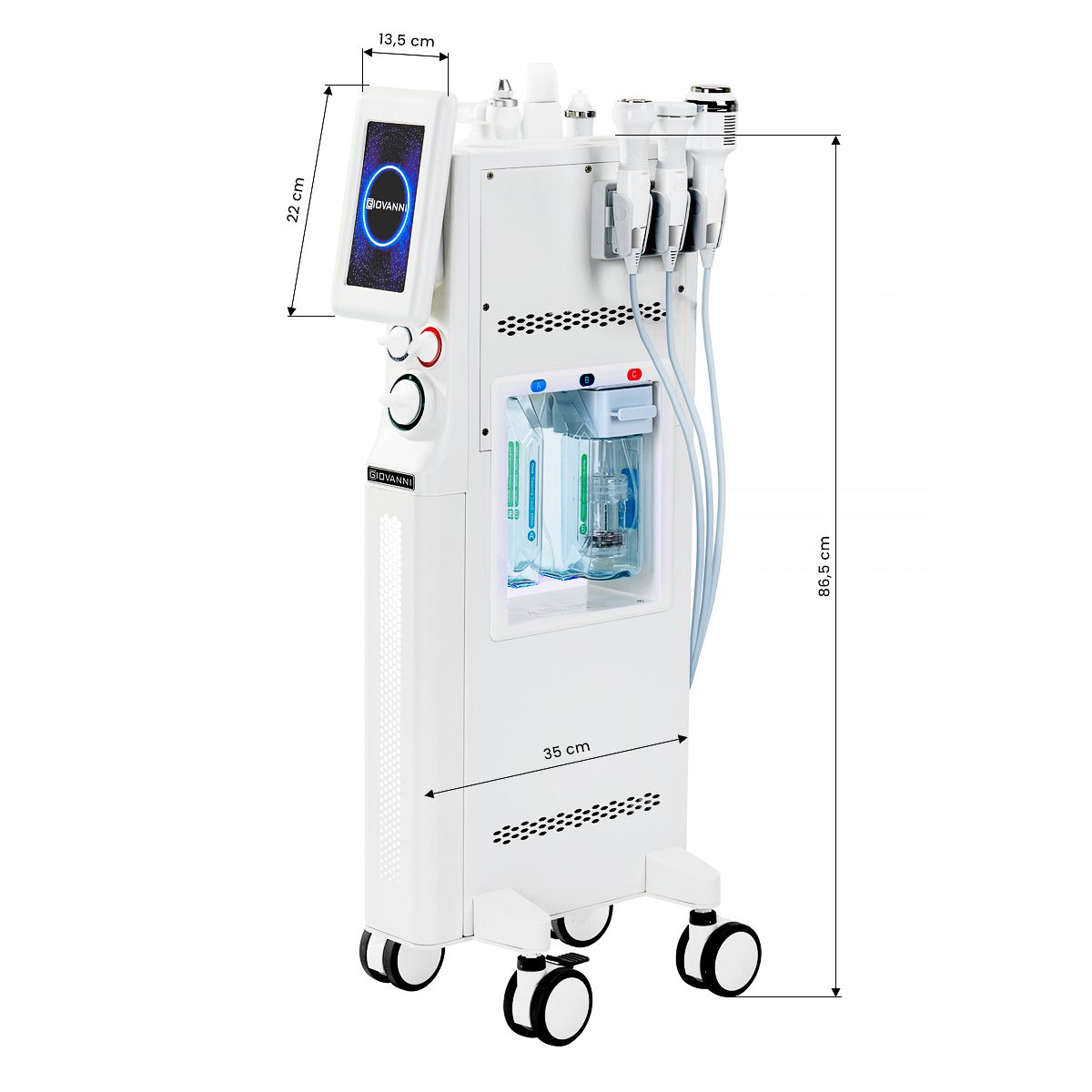 Giovanni 6-in-1 Ashe Super Bubble -hoitolaite vetygeneraattorilla Giovanni 6-in-1 Ashe Super Bubble -hoitolaite vetygeneraattorilla