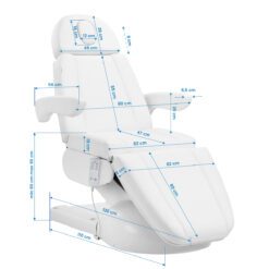 Azzurro Lux hoitotuoli, sähkökäyttöinen, lämmityksellä, valkoinen