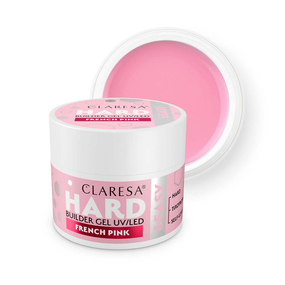 CLARESA HARD&EASY RAKENNUSGEELI French Pink 12g CLARESA HARD&EASY RAKENNUSGEELI French Pink 12g