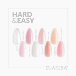 CLARESA HARD&EASY RAKENNUSGEELI Glam Pink 45g