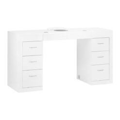 Kynsipöytä 324 kynsipölynimurilla, valkoinen