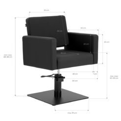 Kampaamotuoli Vitoria, musta