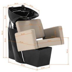 Kampaamon pesupaikka Gabbiano Vitoria, beige