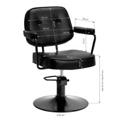 Hair System True Noir kampaamotuoli, musta