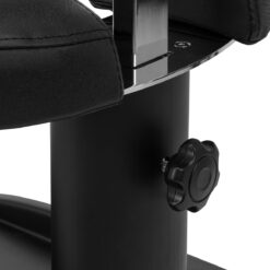 Pedikyyrisetti Azzurro: jalkakylpyallas hieronnalla ja hoitovaunu, musta