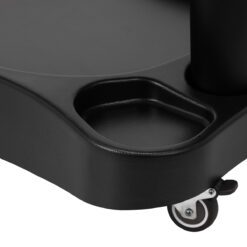 Pedikyyrisetti Azzurro: jalkakylpyallas hieronnalla ja hoitovaunu, musta