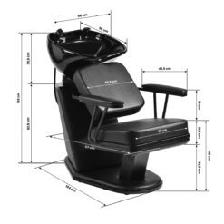 Kampaamopesupaikka Gabbiano Madrid, musta