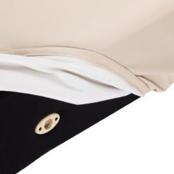 SPA-hoitopöytä Sillon Siesta, kermanvaalea, musta jalusta