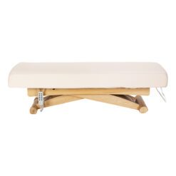 SPA-hoitotuoli Sillon Siesta, kermanvaalea, vaaleanruskea jalusta.