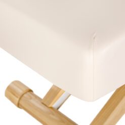 SPA-hoitotuoli Sillon Siesta, kermanvaalea, vaaleanruskea jalusta.