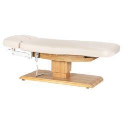 SPA-hoitopöytä Sillon Relax, kermanvaalea, vaaleanruskea jalusta