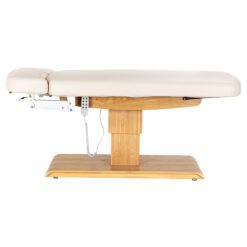 SPA-hoitopöytä Sillon Relax, kermanvaalea, vaaleanruskea jalusta