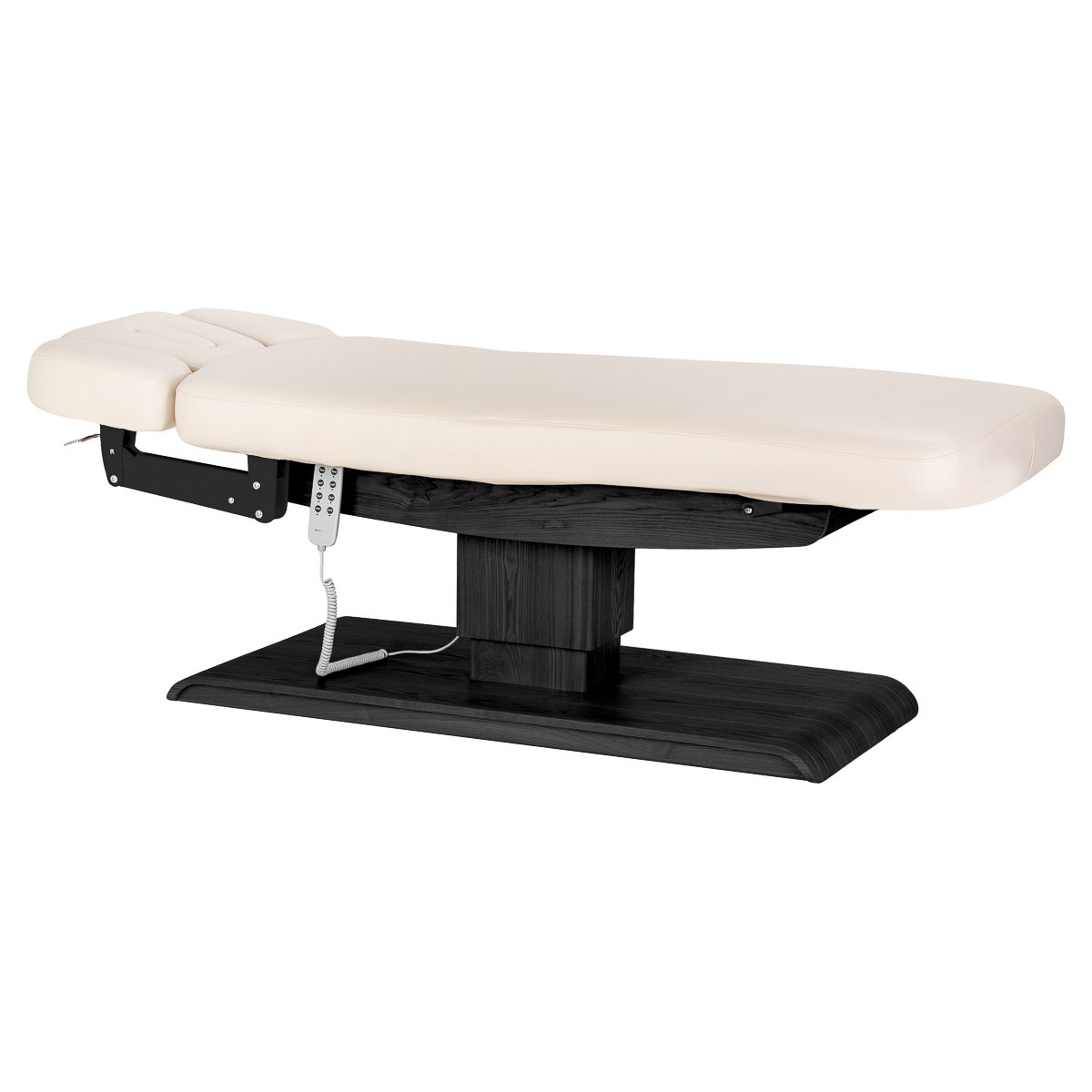 SPA-hoitopöytä Sillon Relax, kermanvaalea, musta jalusta SPA-hoitopöytä Sillon Relax, kermanvaalea, musta jalusta
