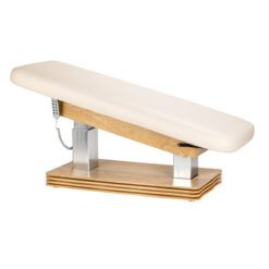 SPA-hoitopöytä Sillon Comfort, kermanvaalea, vaaleanruskea jalusta