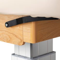 SPA-hoitopöytä Sillon Comfort, kermanvaalea, vaaleanruskea jalusta