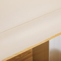 SPA-hoitopöytä Sillon Comfort, kermanvaalea, vaaleanruskea jalusta