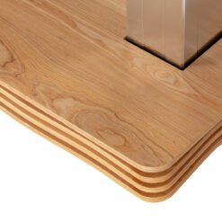 SPA-hoitopöytä Sillon Comfort, kermanvaalea, vaaleanruskea jalusta