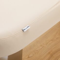 SPA-hoitopöytä Sillon Comfort, kermanvaalea, vaaleanruskea jalusta