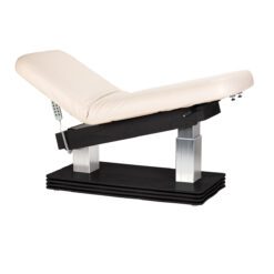 SPA-hoitopöytä Sillon Comfort, kermanvaalea, musta jalusta