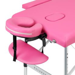 Alumiininen kokoontaitettava hierontapöytä BALANCE, 2-osainen – Pinkki