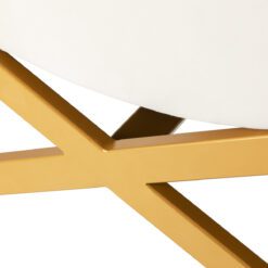 Ripsienhoitotuoli Sillon Umbra, valkoinen, kultainen jalusta