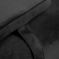 Ripsienhoitotuoli Sillon Corona, musta, kultainen jalusta