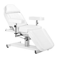 Hydraulinen hoitotuoli Sillon A 210DH kehto-ominaisuudella, valkoinen