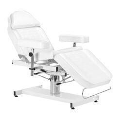 Hydraulinen hoitotuoli Sillon A 210DH kehto-ominaisuudella, valkoinen