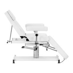 Hydraulinen hoitotuoli Sillon A 210DH kehto-ominaisuudella, valkoinen