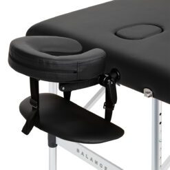 Alumiininen kokoontaitettava hierontapöytä BALANCE, 3-osainen – Musta