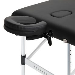 Alumiininen kokoontaitettava hierontapöytä BALANCE, 3-osainen – Musta
