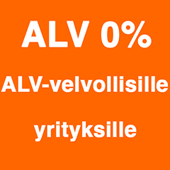 ALV0% arvonlisäverolliseksi rekisteröityneille yrityksille
