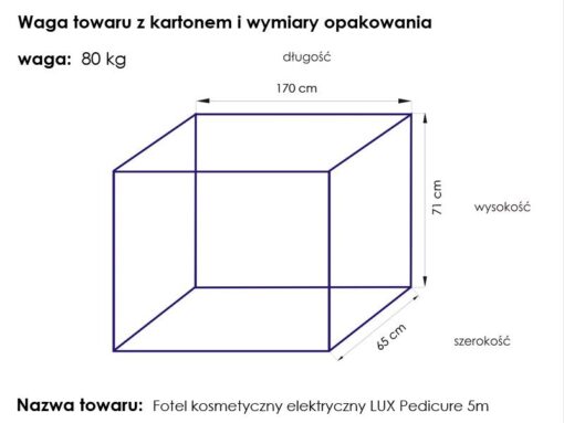 Jalkahoitotuoli LUX PEDI, 3 moottoria