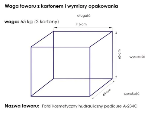 Hoitotuoli hydraulinen A 234C PEDI, valkoinen