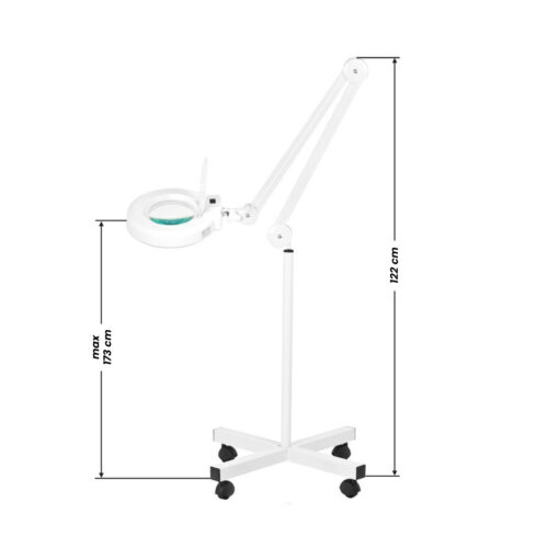 Suurennuslasivalaisin LED S4 + lattiajalusta